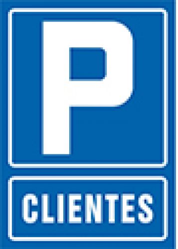 Pictograma syssa sinal de parking clientes em pvc 210x297 mm , Syssa , 76061 , 8433305001403